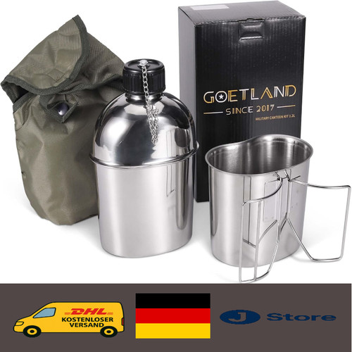 Edelstahl feldflasche set - feldflasche,