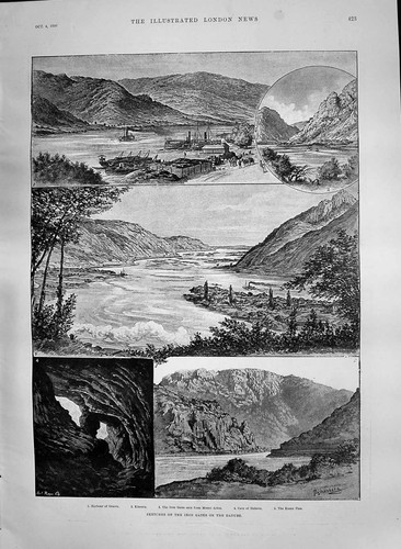 Altes 1890 eisernes tor - altes,