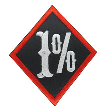 1 % Motorrad Rocker Aufnäher