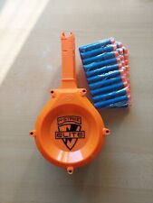Nerf Magazin mit 30 Darts, N-Strike Elite 25er Trommelmagazin, orangene Front