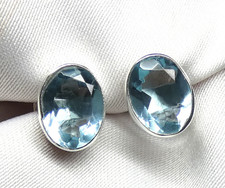 💎Ohrstecker Blautopas 925