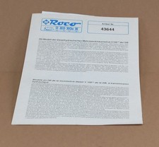 Roco 43644 Betriebsanleitung &