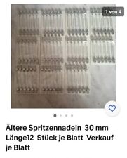 12 Edelstahl Spritzen Nadeln Für Zb.  tierärztliche veterinary  Tinte Leim Farbe