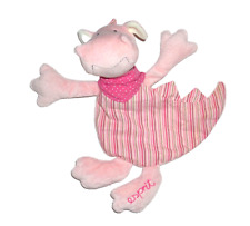 WIE NEU* ESPRIT Sigikid DRACHE DINO DRAGON CASTLE rosa Schmusetuch Schnuffeltuch