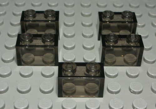 Lego stein 1x2 - stein, transparent