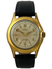 Herrenarmbanduhr Stahl Handaufzug Durowe 446 mit Leuchtzeigern, funktioniert