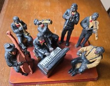 Antik Jazzmusiker Deko Figuren