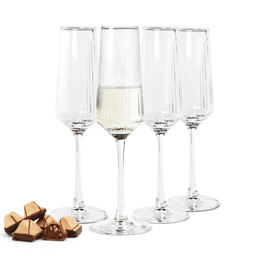 4er set sektgläser - set, 250ml