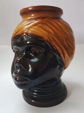 Rarität Vase Übertopf Kopf