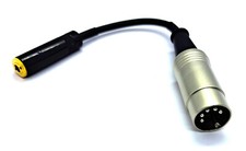 AUX-Adapterkabel Miniklinke 3,5 mm Kupplung auf 5-pol. DIN Stecker vers. Längen