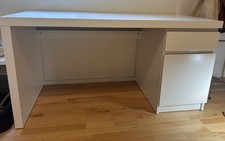 IKEA MALM Schreibtisch, Weiß, 140x65x73 Cm
