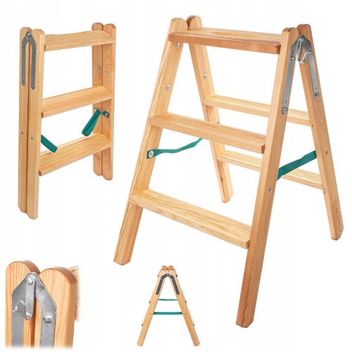 Klappbare holz sprossenleiter - holz,