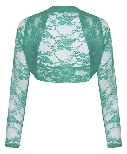 Damen spitze cropped bolero - spitze,