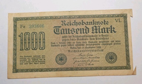 Reichsbanknote 1000 tausend - reichsbanknote,