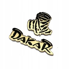 DAKAR 3D-EMBLEM Metall-Goldaufkleber