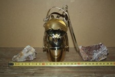 Bergbau Grubenlampe , kleine Karbidlampe Messing , Tönnchen , Mineralien , Deko