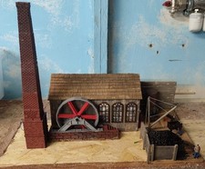 Spur 0 - Dampfkraftwerk - mit Dampf - amerik. Eisenbahn - Wildwest UNIKAT