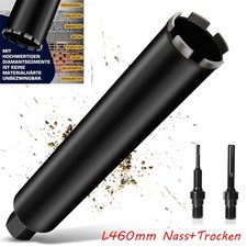 DE L460mm Diamantbohrkrone Bohrkrone Nass+Trocken Kernbohrer Ø25-200mm UNC 1 1/4