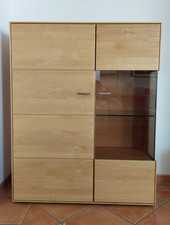 Highboard | Vitrine | 105 x 41 x 132 cm (B/T/H) | Erle massiv | Modell CasaranoE