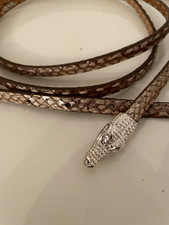 NURAGE only for friends hochwertiger LEDER Damen GÜRTEL Silberschnalle NEUWERTIG