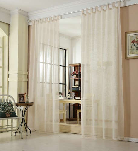 Gardine transparent mit