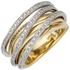 Damenring 585 Echtgold 14K