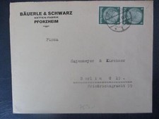 (Y716) Umschlag Bäuerle & Schwarz, Kettenfabrik, Pforzheim 1934