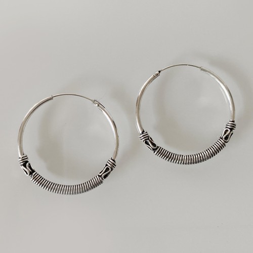 Silber creolen mm - silber,