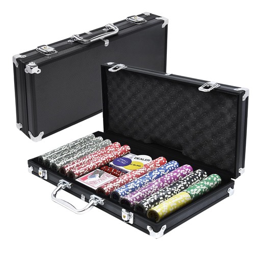 Pokerkoffer set chips - pokerkoffer,
