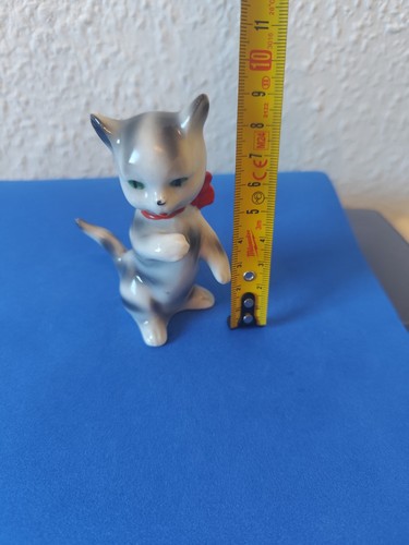 Porzellanfigur katze - porzellanfigur,