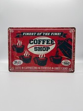 Blechschild Coffee Shop