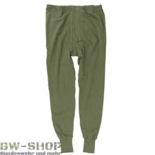 ORIGINAL BUNDESWEHR UNTERHOSE MIT PLÜSCHFUTTER BW HOSE WINTER OLIV GEFÜTTERT
