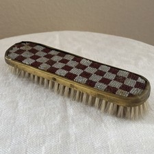 Tischbesen Mit Rocailleperlen Handarbeit Handfeger 40er Jahre Besen Echthaar