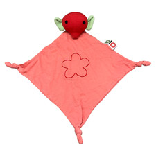 Franck Fischer Elefant Fuchs Schmusetuch Schnuffeltuch Kuscheltuch 44cm Rot Grün