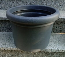 Pflanzkübel Blumenkübel Übertopf Kunststoff anthrazit 40cm Durchmesser makellos!