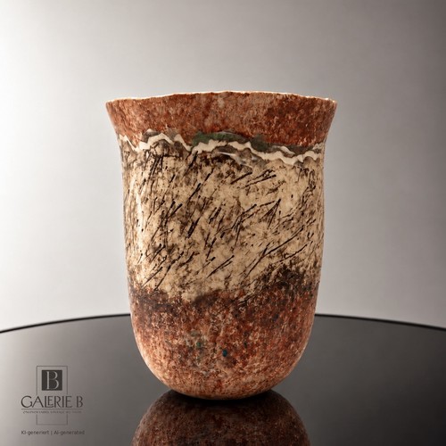 Signierte keramik vase - vase, •
