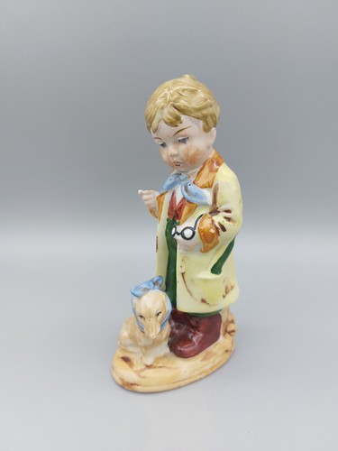 Alte porzellanfigur junge mit - alte,