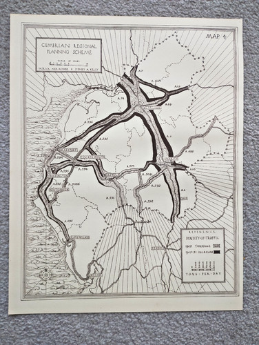 Antike karte von - antike, cumbria