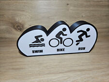 Swim Bike Run - Triathlon Motivator / Lightbox 3D gedruckt