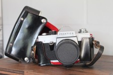 Praktika L Spiegelreflexkamera Pentacon Dresden silber schwarz Originaltasche