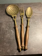 Messing Kochbesteck 3-tlg mit
