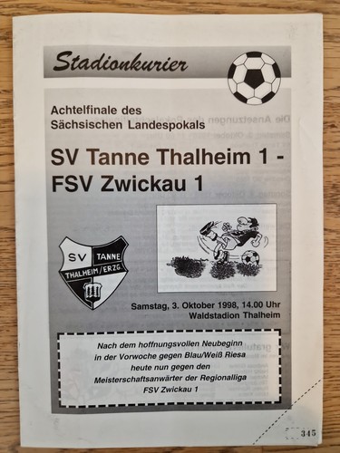 Programmheft 1998 tanne - 1998,