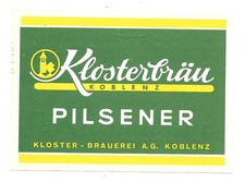 Bieretikett Klosterbrauerei