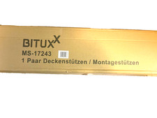 Bituxx Schnellspannstütze 2er Set - 115-290cm, Blau