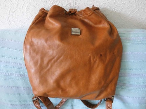 Rucksack echt leder braun - echt,