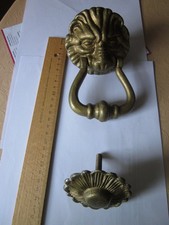 Türklopfer,Löwe,Messing.