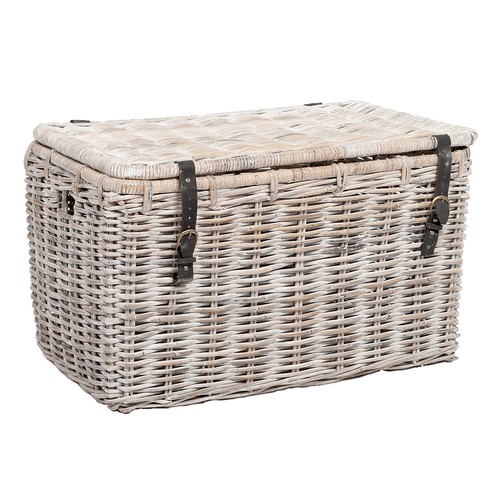Rattan truhe ressy white wash - rattan,