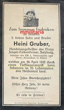 Sterbebild WWII Sturmmann