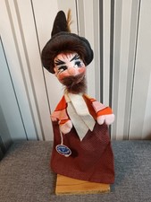 Dresdner Künstlerpuppe Handpuppe Räuber mit Etikett 