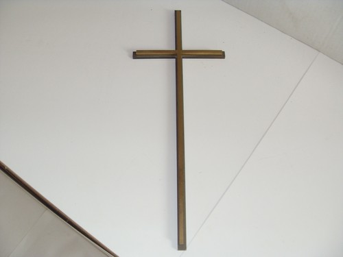 Bronze kreuz glatt h35cm - bronze-,
